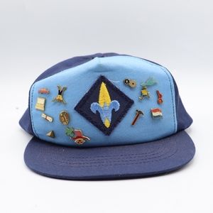 Webelos Hat Boy Scout America BSA Uniform Blue Baseball Cap Snapback S/M…